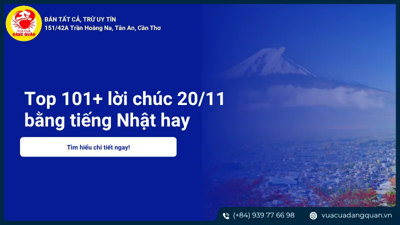 Mẫu thiệp với lời chúc 20 11 tiếng nhật thể hiện lòng tri ân sâu sắc