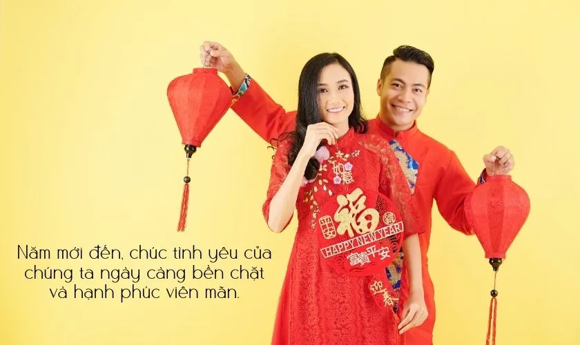 Mẫu câu lời chúc tết người yêu ngắn gọn và ý nghĩa cho năm Ất Tỵ