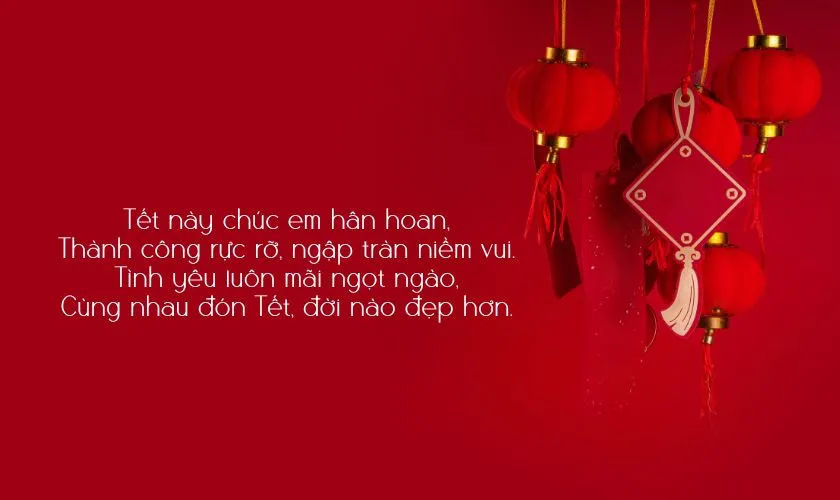 lời chúc tết người yêu qua những bài thơ lãng mạn, đậm chất Xuân