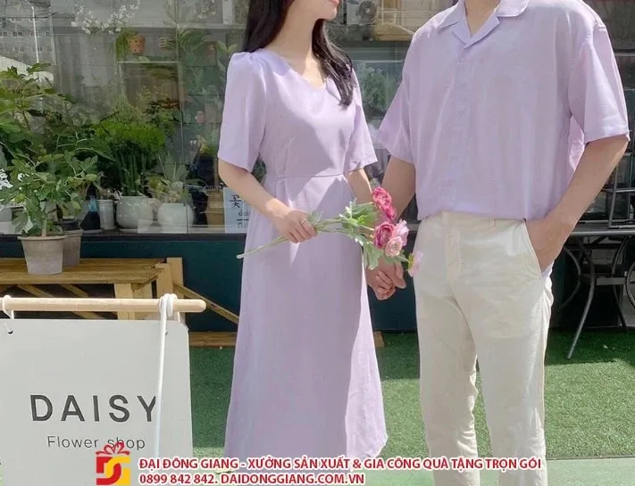 Bộ đồ đôi cao cấp màu pastel, món quà đám hỏi tăng cường gắn kết