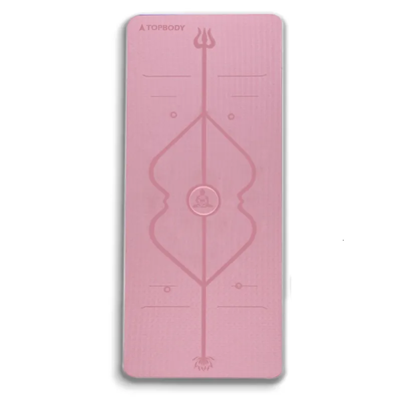 Thảm tập Yoga Định Tuyến TPE chống trượt TOPBODY, dụng cụ tập luyện tại nhà