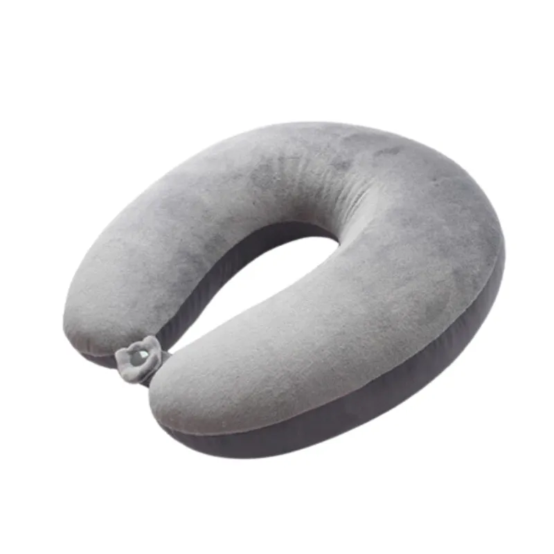 Gối kê cổ chữ U bọc nhung chống mỏi, phụ kiện du lịch thiết yếu