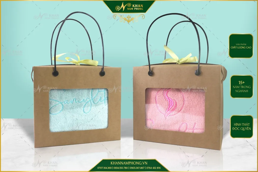 Khăn quà tặng mẹ bầu cotton tự nhiên