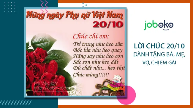 Một cô gái đang ôm bó hoa tươi, thể hiện niềm hạnh phúc khi nhận lời chúc 20 10 tặng chị gái và quà tặng ý nghĩa.