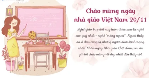 Lời chúc 20 tháng 11 đầy cảm xúc và hoài niệm dành cho thầy cô giáo cũ kính yêu