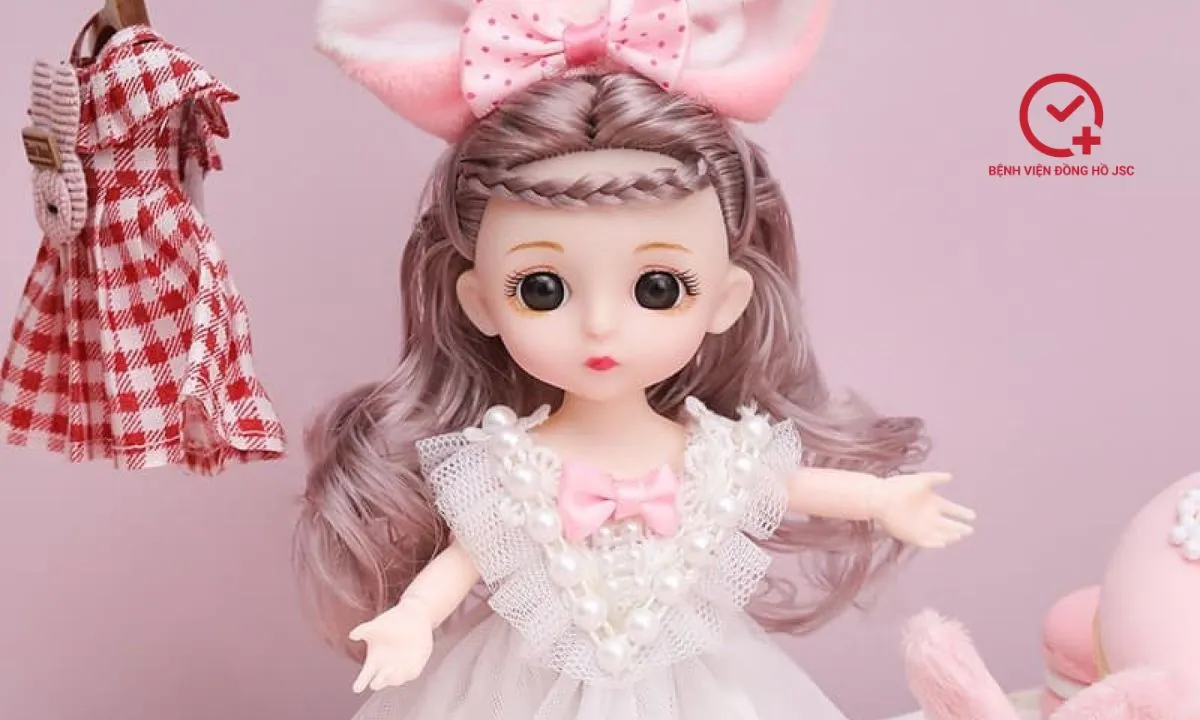 Búp bê vải an toàn, quà tặng bé gái 1 tuổi phát triển trí tuệ cảm xúc và kỹ năng chăm sóc.