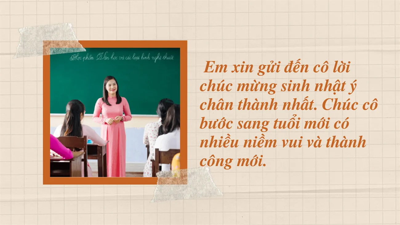 Thiệp chúc mừng sinh nhật giáo viên thể hiện lòng tri ân sâu sắc và tình cảm chân thành