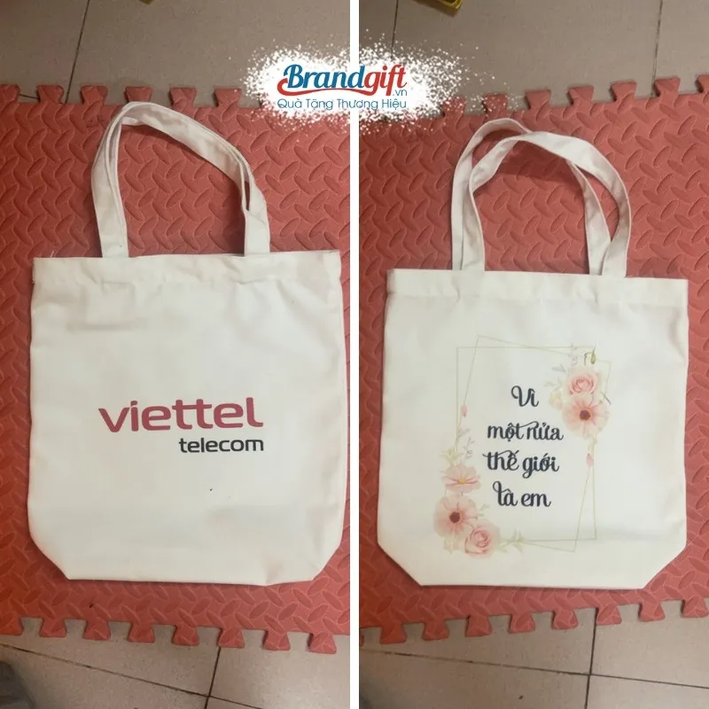 Túi tote vải in logo độc đáo làm quà tặng khuyến mãi