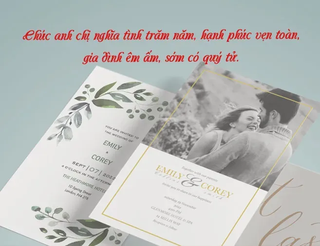 Lời chúc đám cưới trang trọng và ấm áp dành cho người thân trong gia đình