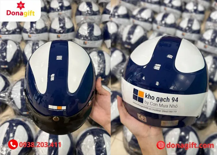 Mũ bảo hiểm in logo quà tặng doanh nghiệp giá rẻ