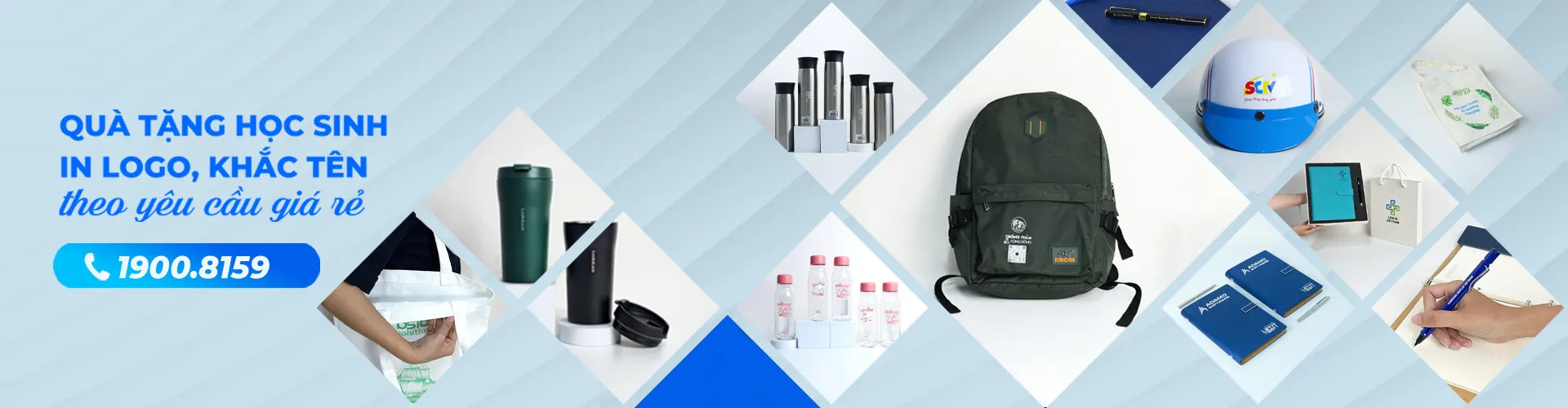 Quà tặng học sinh trọn gói, in logo - khắc tên theo yêu cầu, giá rẻ - Quatangviva.com