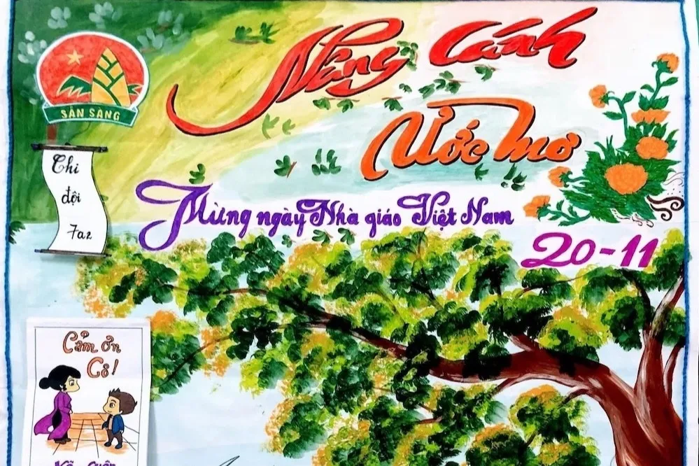 Những mẫu báo tường ngày Nhà giáo Việt Nam 20/11 đẹp nhất 2025