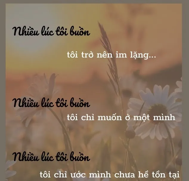 Sự im lặng đôi khi là cách duy nhất để tâm hồn được nghỉ ngơi sau giông bão