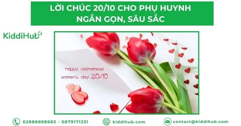 Lời chúc 20/10 cho phụ huynh ngắn gọn, sâu sắc