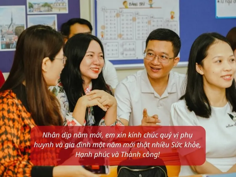 Gửi lời chúc đến gia đình phụ huynh học sinh nhân dịp Tết Nguyên Đán