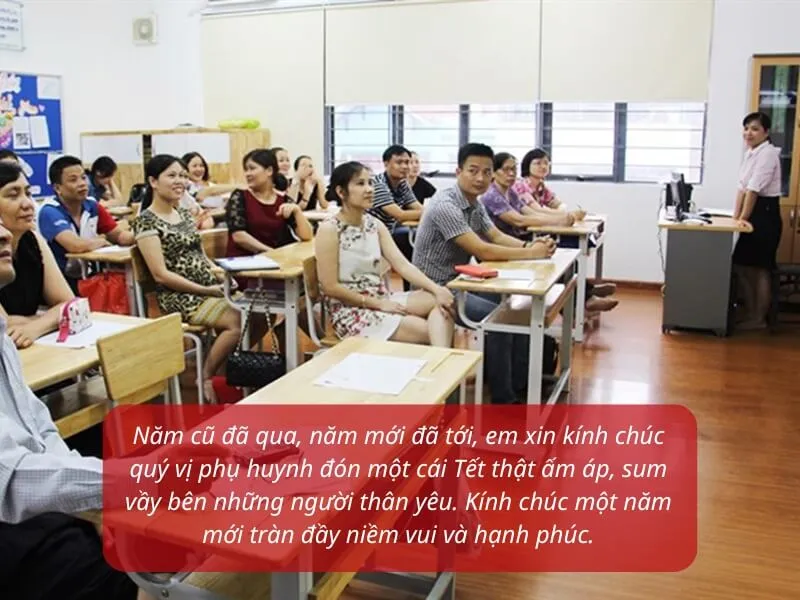 Chúc Tết phụ huynh cần sự trang trọng, lịch sự