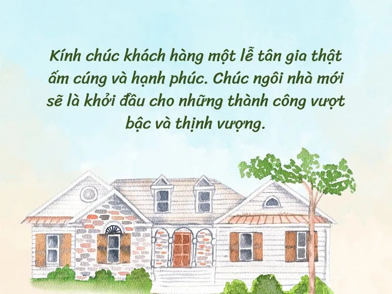 Lời chúc mừng tân gia dành cho đối tác cần sự chuyên nghiệp để duy trì mối quan hệ hợp tác