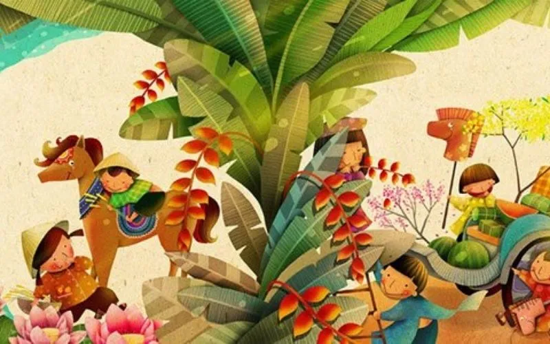 Nghi lễ truyền thống trong bài thơ về ngày mùng 5 tháng 5