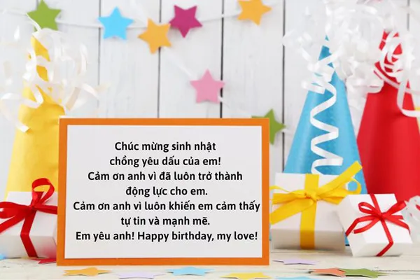 stt chúc mừng sinh nhật chồng