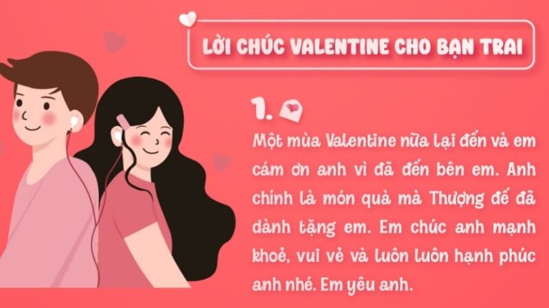 lời chúc valentine cho bạn trai bằng tiếng anh Mang Lại Sự Ngọt Ngào