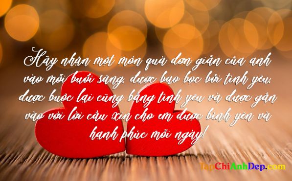 lời chúc buổi sáng dành cho người yêu Ngọt Ngào Nhất