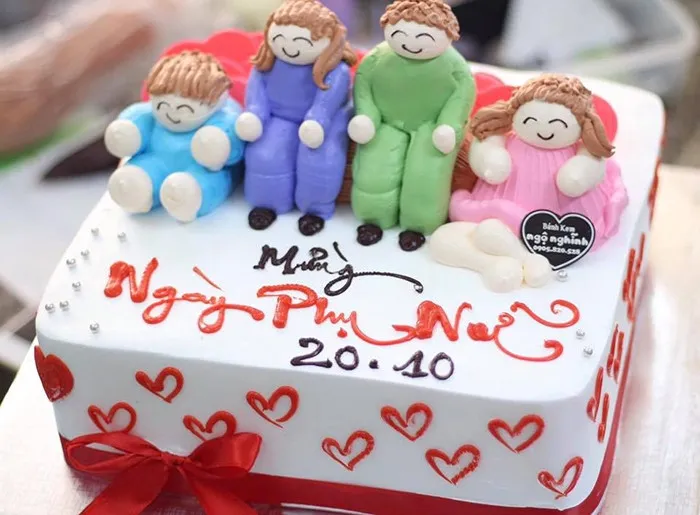 Bánh kem ngọt ngào là món quà hoàn hảo để chúc mừng ngày 20/10