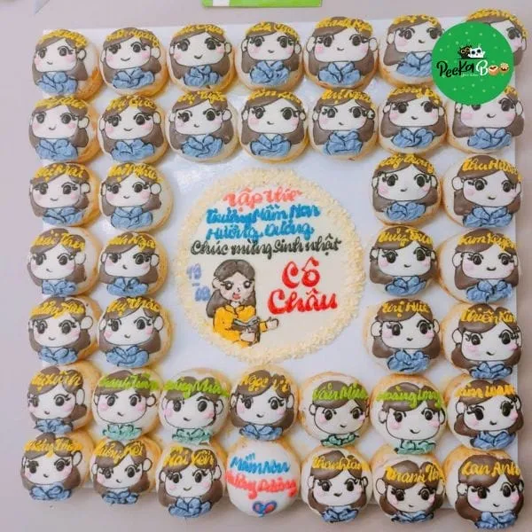 Mẫu bánh su kem kỷ niệm kết thúc học kỳ tại nhà Peekaboo