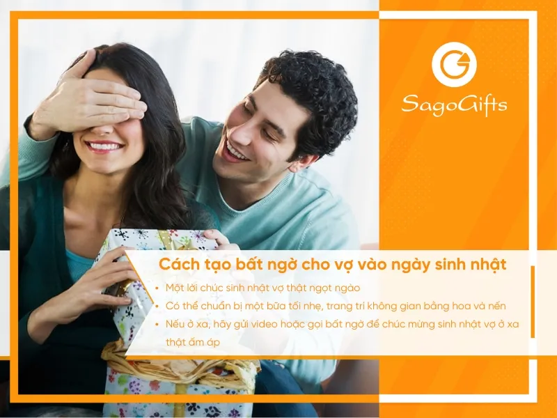Tạo ra những bất ngờ thú vị giúp ngày sinh nhật của vợ trở thành một kỷ niệm khó quên