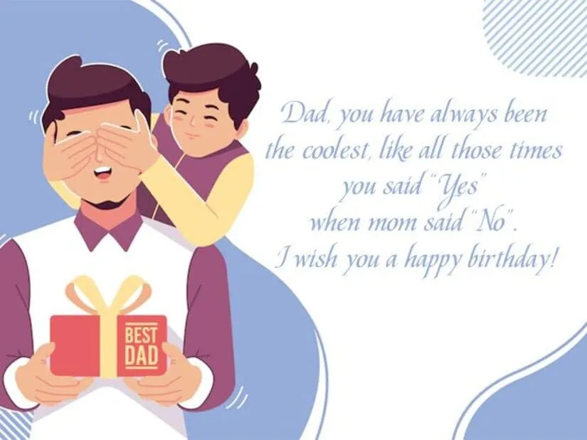 Lời chúc hài hước mang lại tiếng cười và sự trẻ trung cho cha trong ngày sinh nhật