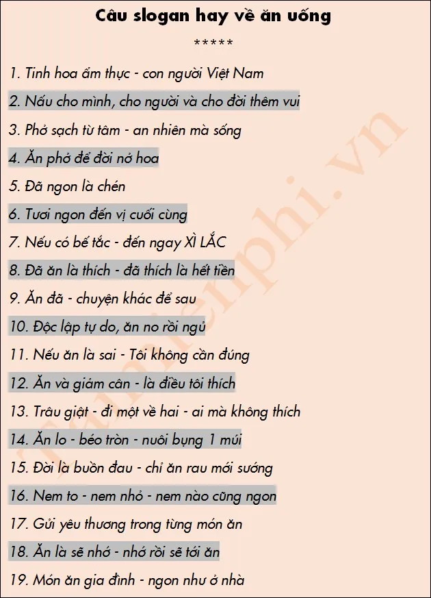 Những câu slogan ấn tượng giúp nâng tầm thương hiệu nhà hàng và thu hút thực khách