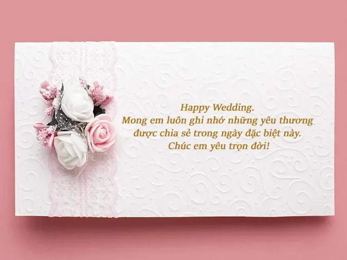 Những câu chúc mừng đám cưới em gái ngắn gọn súc tích