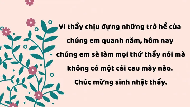 Sự kết hợp hoàn hảo giữa quà tặng và lời chúc mang lại niềm vui cho giáo viên