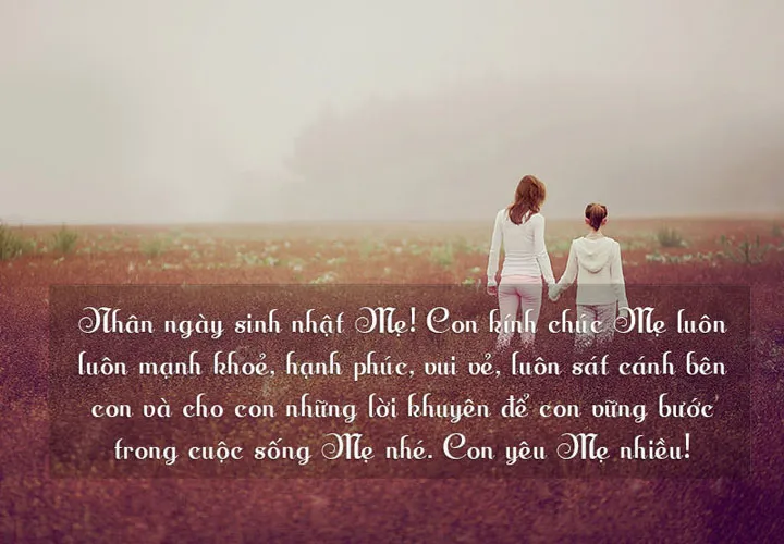 Lời yêu thương chân thành gửi đến mẹ vợ trong dịp đón tuổi mới