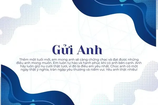 Lời Chúc Mừng Sinh Nhật Người Yêu Nam