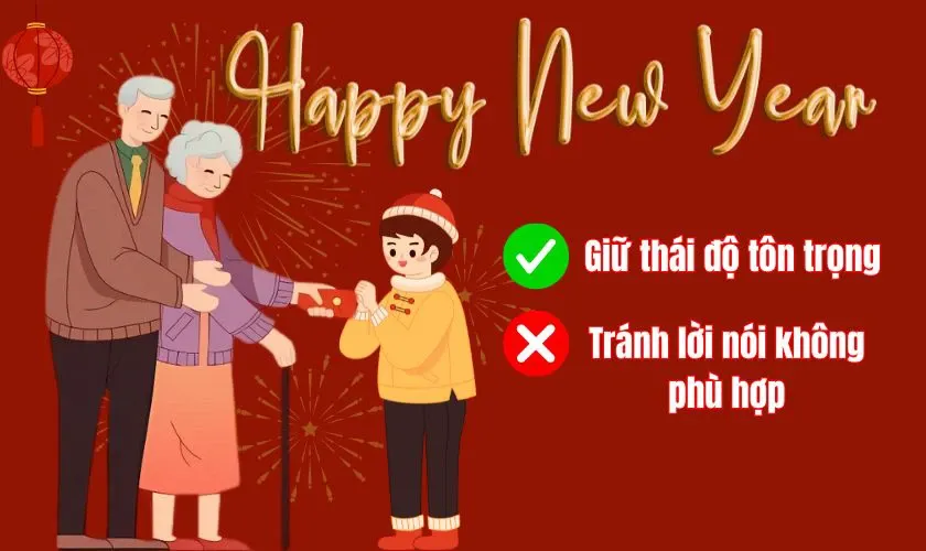 Thái độ chân thành và lịch sự là yếu tố quan trọng khi đi chúc tết cậu mợ