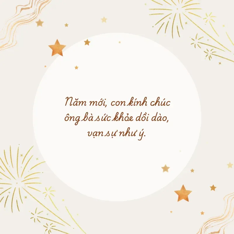 Bé gái đang vòng tay lễ phép chúc Tết ông bà bên cây mai vàng rực rỡ