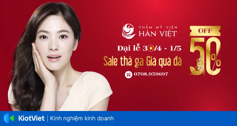 Nội dung khuyến mãi ấn tượng cho các cơ sở làm đẹp nhân dịp 30 tháng 4
