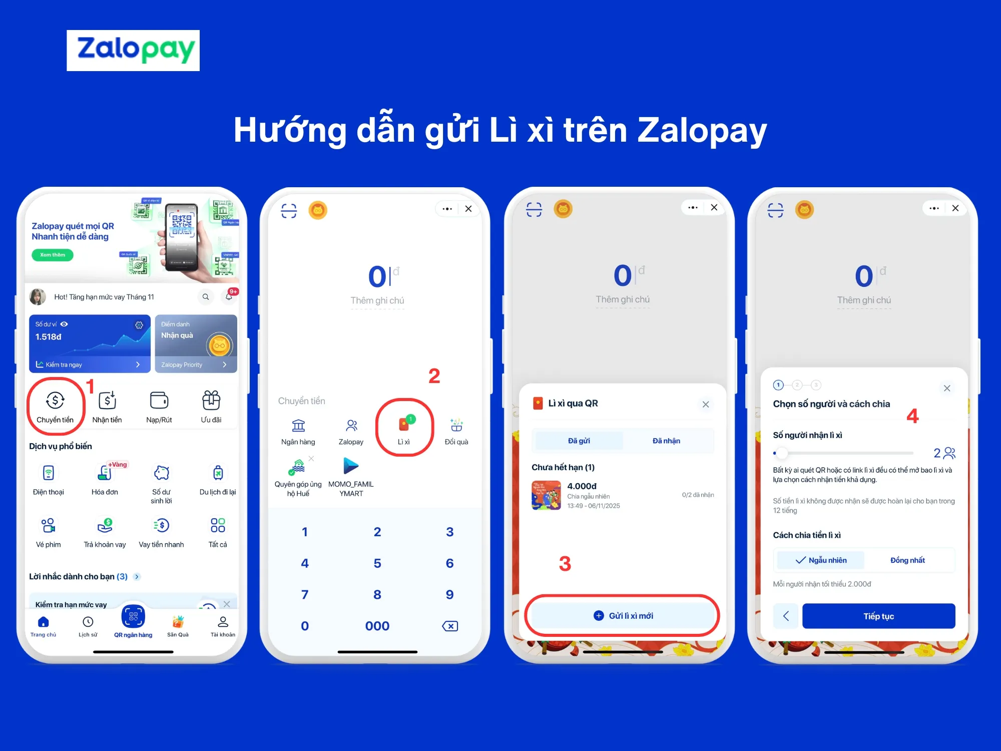 Gửi lì xì qua ứng dụng mang lại trải nghiệm thú vị