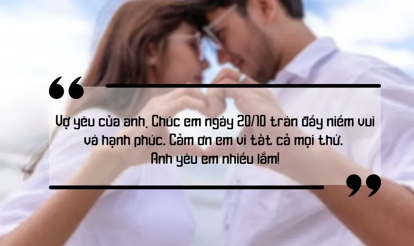 Lời chúc lãng mạn dành cho vợ và người yêu nhân ngày Phụ nữ Việt Nam