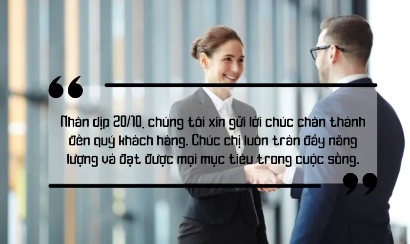 Lời chúc tri ân gửi đến khách hàng nữ thân thiết