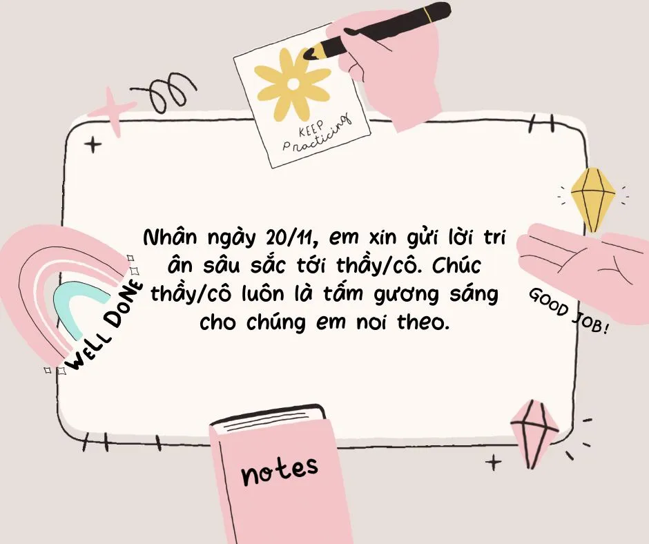 Bài thơ tri ân dành tặng thầy cô để gửi lời chúc đến thầy cô