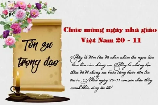 Sử dụng tiếng Anh trong lời chúc mang lại sự mới mẻ và hiện đại cho ngày lễ 20/11