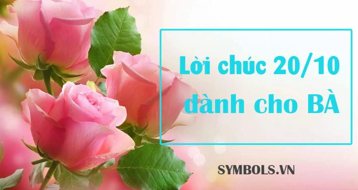 Loi chuc 20.10 danh cho ba