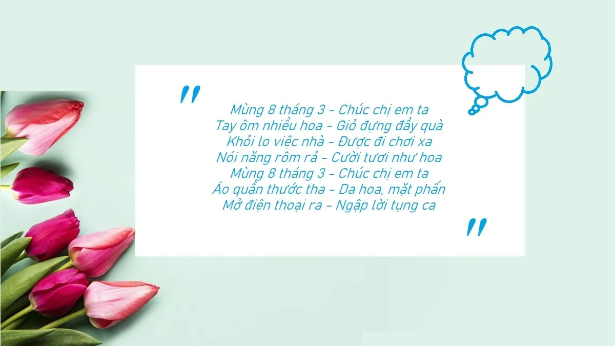 Câu chúc 8/3 cho khách hàng bằng thơ hay nhất