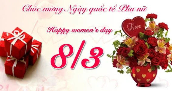 Những bó hoa tươi thắm kèm lời chúc 8/3 chị gái tinh tế