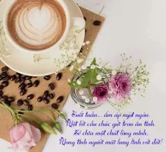 Hình ảnh lời chúc cuối tuần ngọt ngào