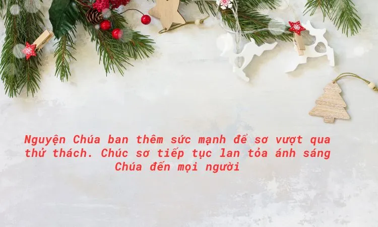 Lời chúc mang tính khích lệ và động viên các sơ