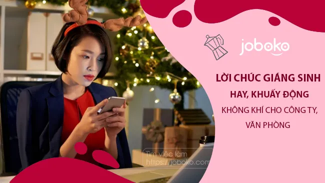 loi chuc giang sinh hay khuay dong khong khi cho cong ty van phong