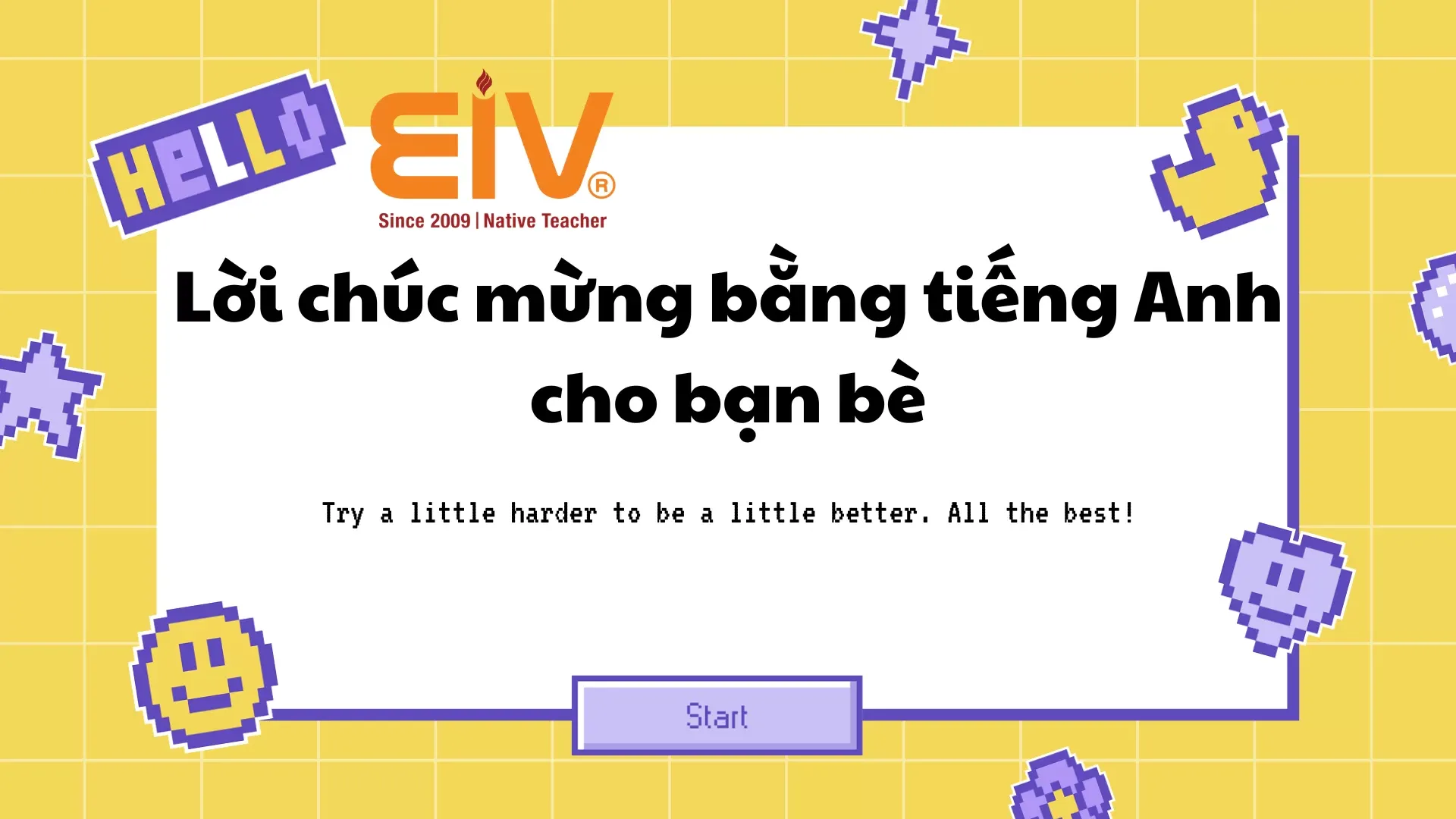 Lời chúc mừng bằng tiếng Anh cho bạn bè