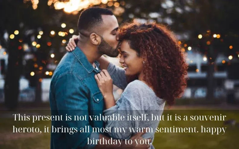 This present is not valuable itself, but it is a souvenir heroto, it brings all most my warm sentiment. happy birthday to you.